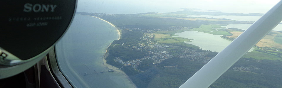 Luftbild vom Ostseebad Sellin